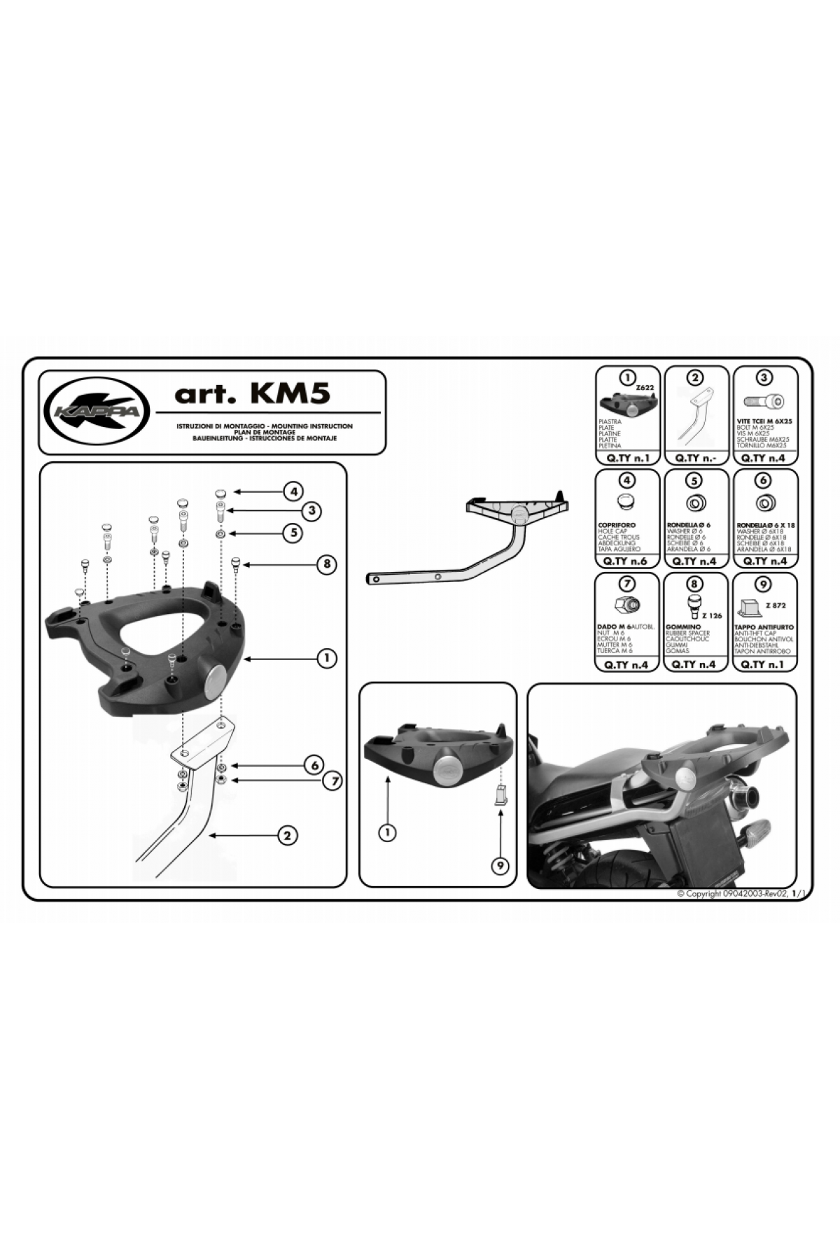 KAPPA KM5 UNIVERSAL ALT TABLA (MONOKEY)