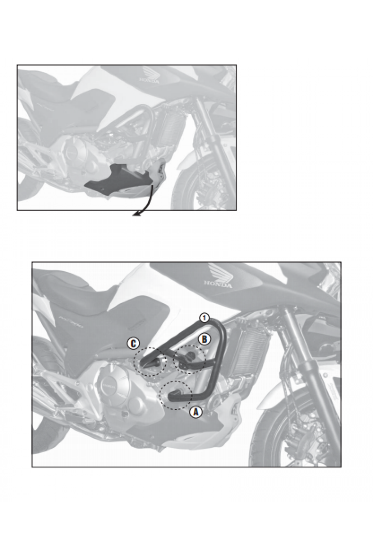 KAPPA KN1111 HONDA NC 700 X-S NC 750 X-S - NC 750 X-S DCT (12-20) KORUMA DEMİRİ