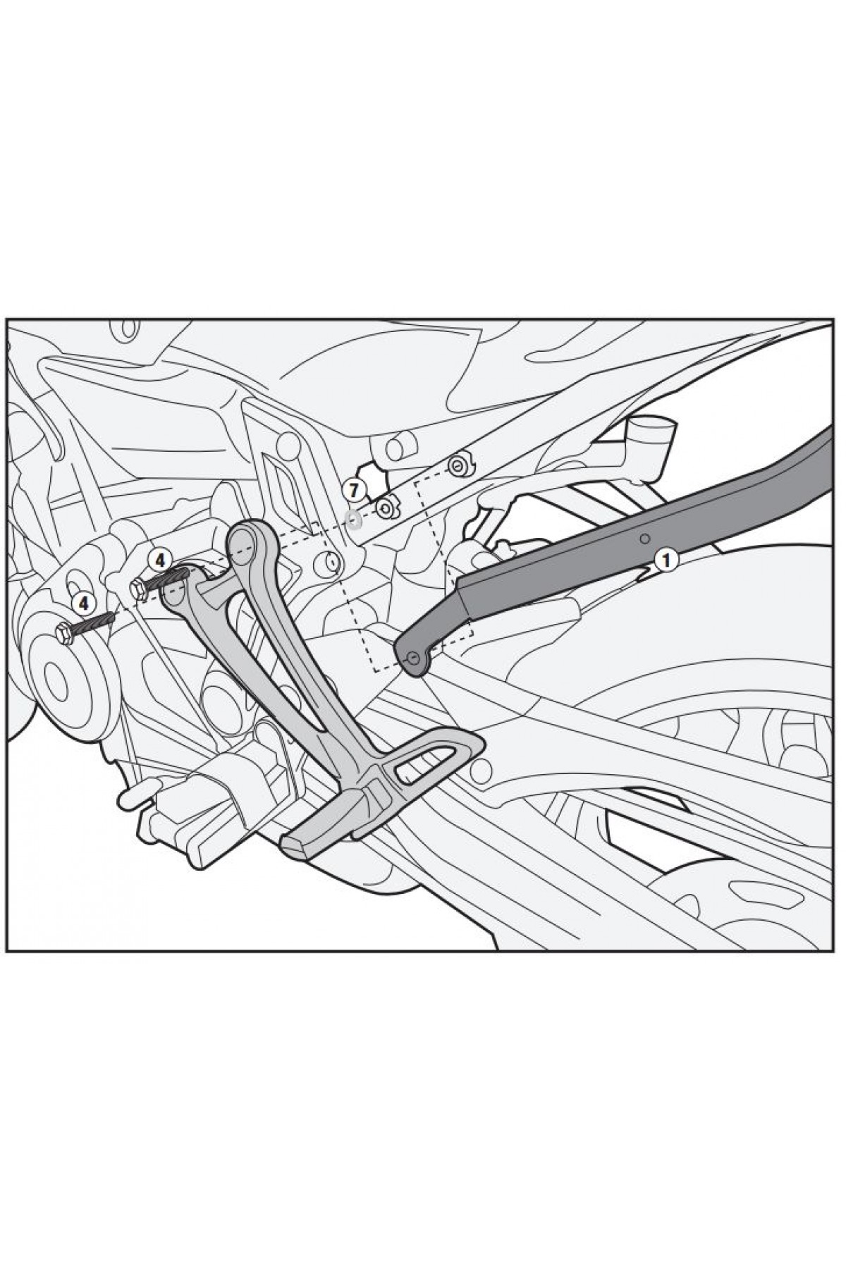 GIVI 2118FZ YAMAHA MT-07 (14-17) ARKA ÇANTA TAŞIYICI