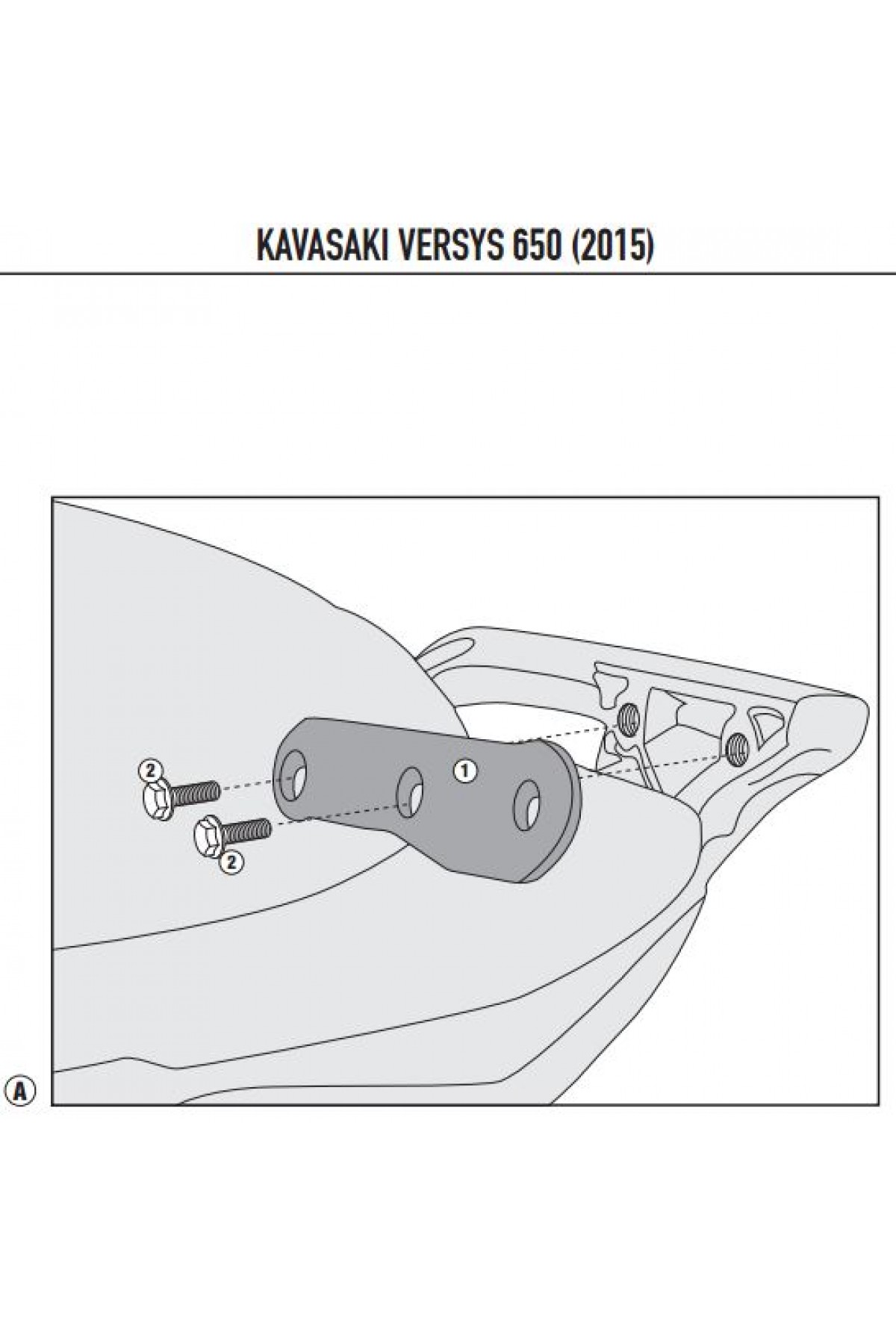 KAPPA 4114KITK KAWASAKI VERSYS 650 (15-21) YAN ÇANTA TAŞIYICI BAĞLANTI KITI