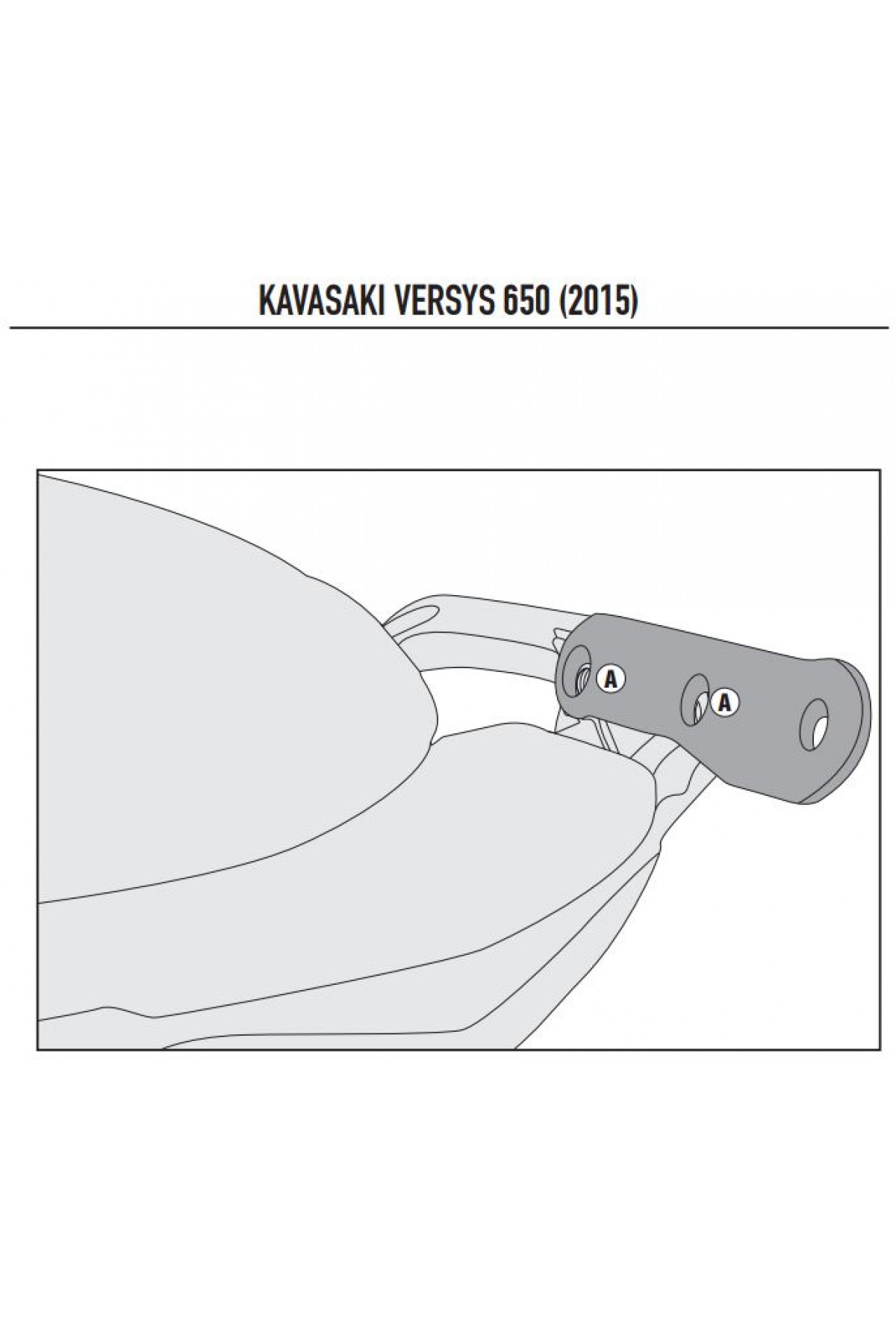 KAPPA 4114KITK KAWASAKI VERSYS 650 (15-21) YAN ÇANTA TAŞIYICI BAĞLANTI KITI