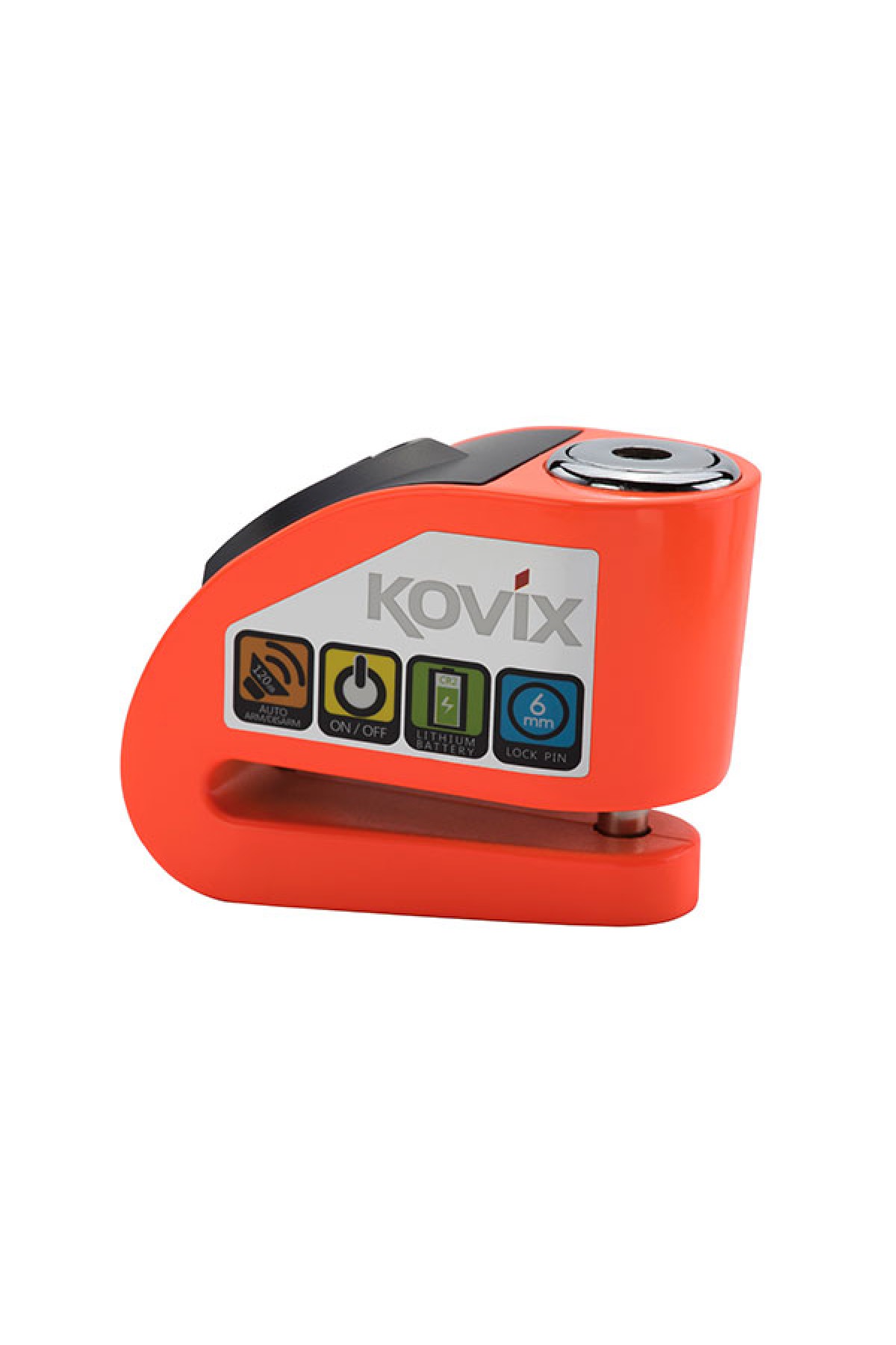 KOVIX KD6-FO ALARMLI DİSK KİLİT TURUNCU