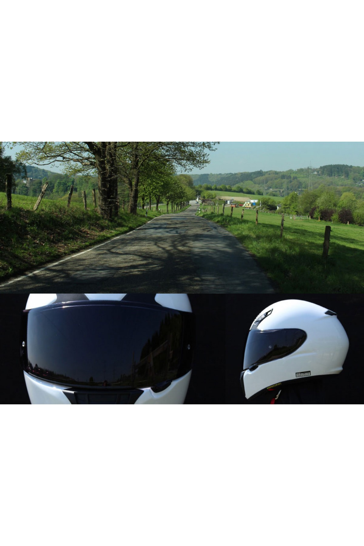 SHOEI CW-1PNHT KASK CAMI SİYAH-BEYAZ (X-SPIRIT II-XR-1100-QWEST)