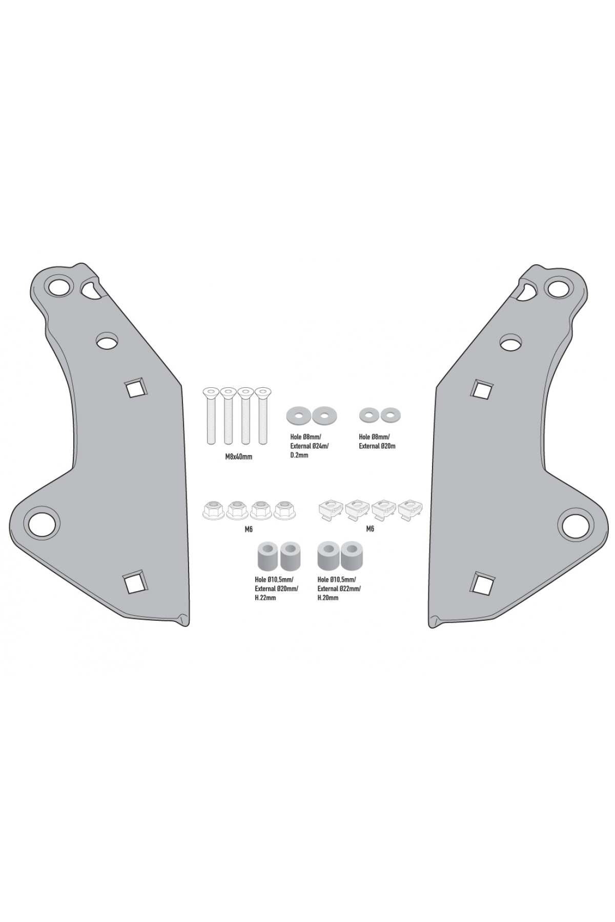 GIVI SR1186 HONDA FORZA 750 (21-22) - X-ADV 750 (21-22) ARKA ÇANTA TAŞIYICI