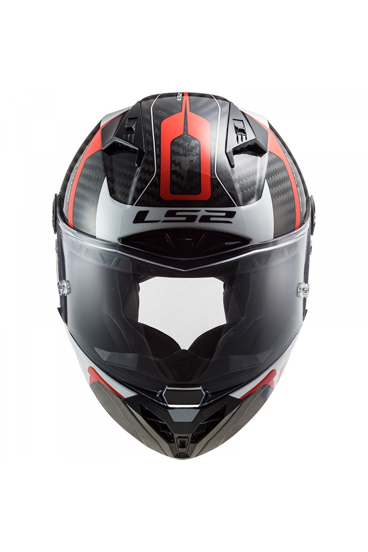 LS2 THUNDER RACING 1 KIRMIZI-BEYAZ KASK