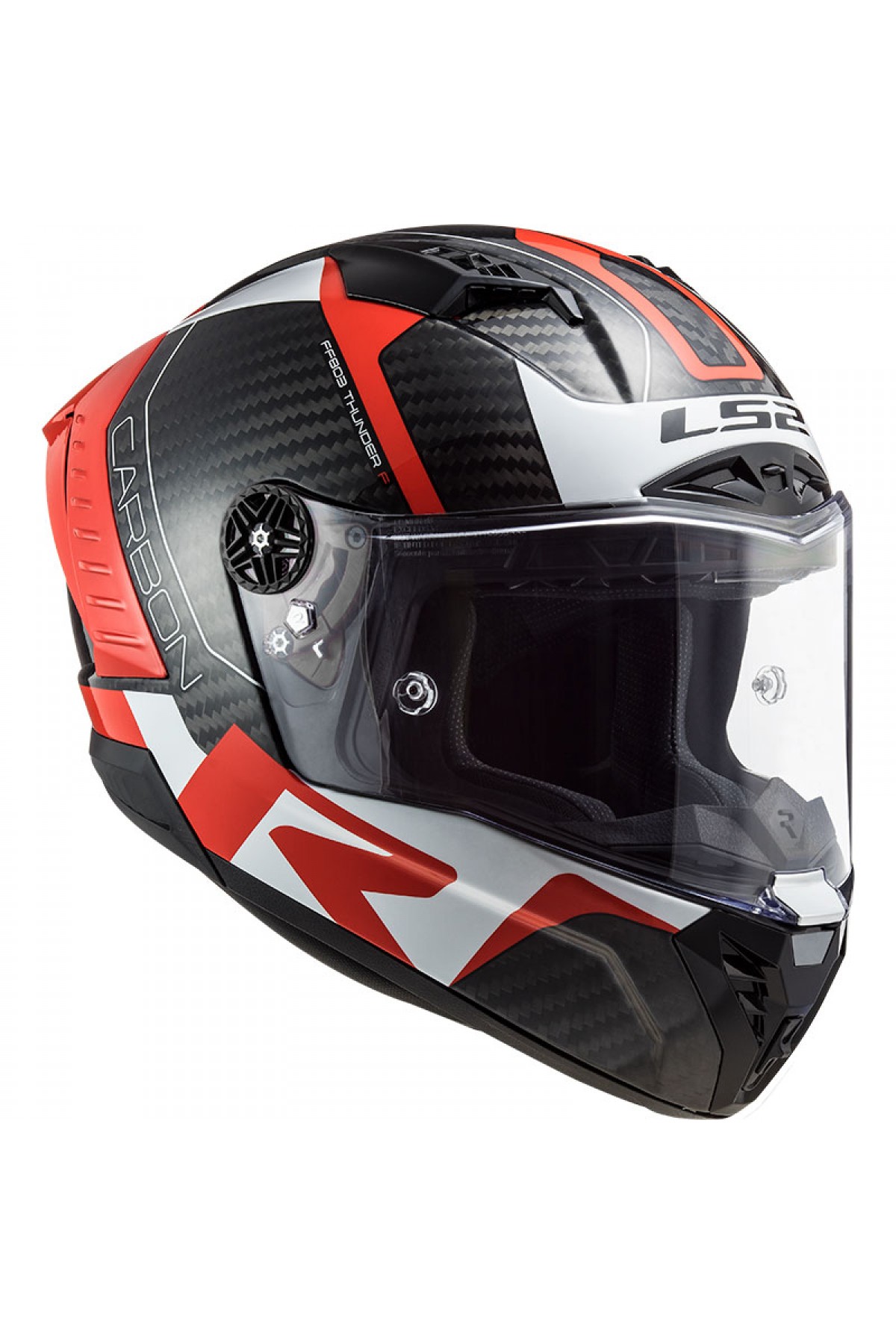 LS2 THUNDER RACING 1 KIRMIZI-BEYAZ KASK