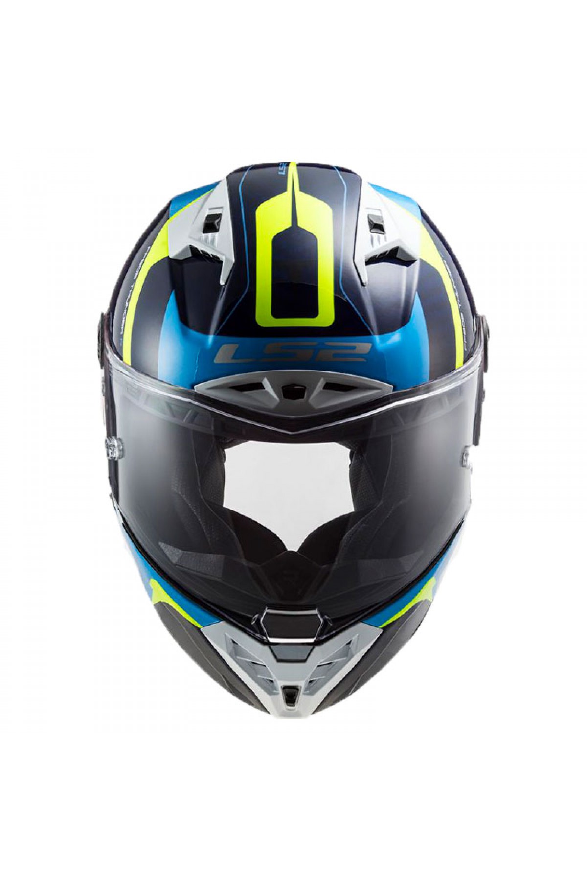 LS2 THUNDER RACING 1 MAVİ-NEON SARI KASK