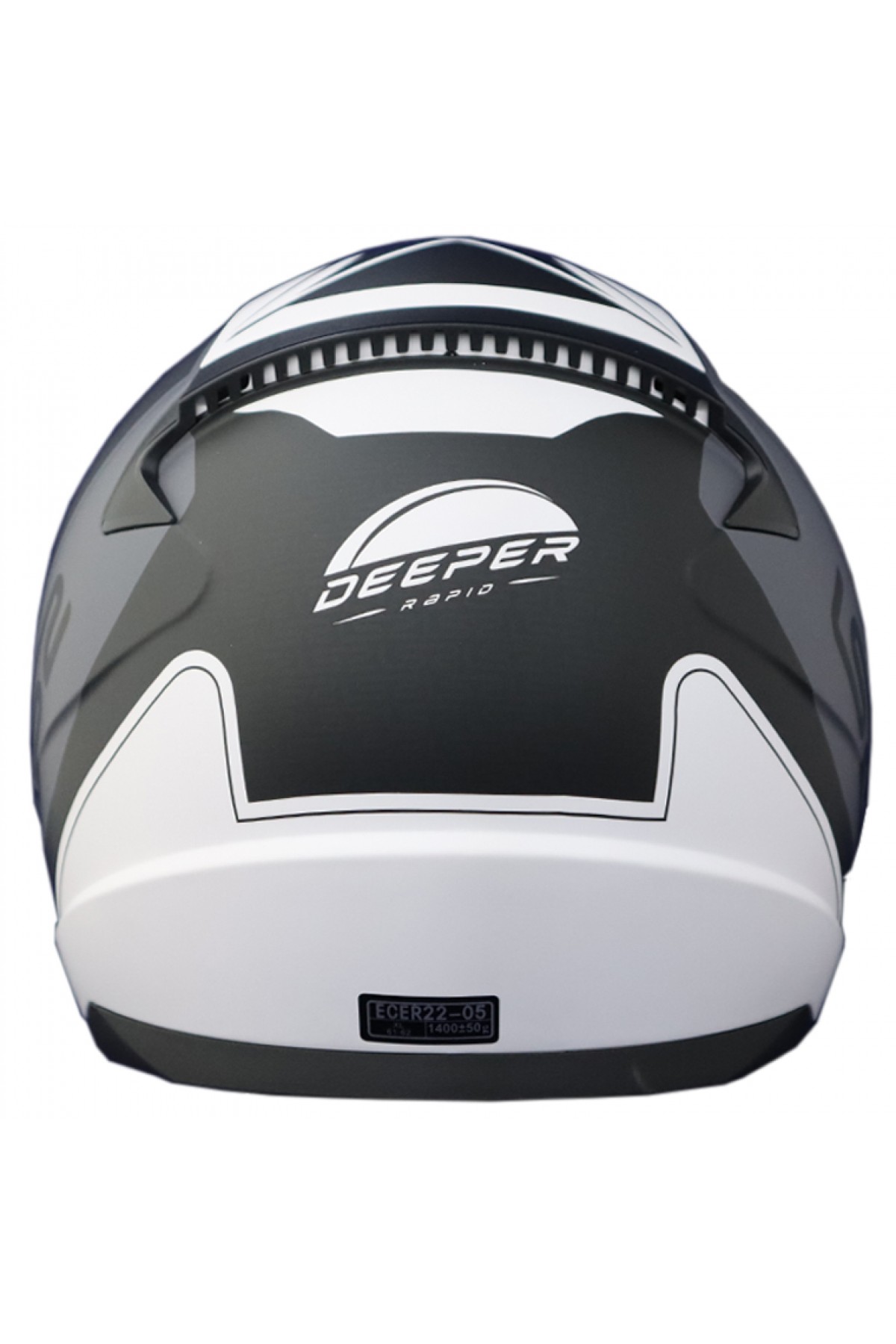 LS2 RAPID DEEPER MAT BEYAZ-SİYAH KASK