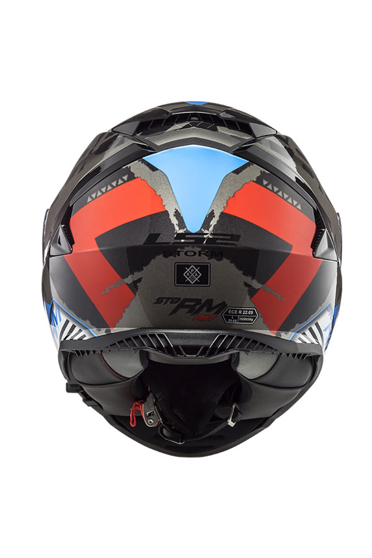 LS2 STORM SPRINTER SİYAH-KIRMIZI-TITANIUM KASK