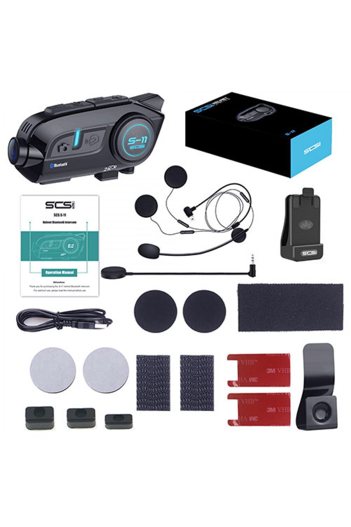 SCS S11 KAMERALI BLUETOOTH VE INTERCOM