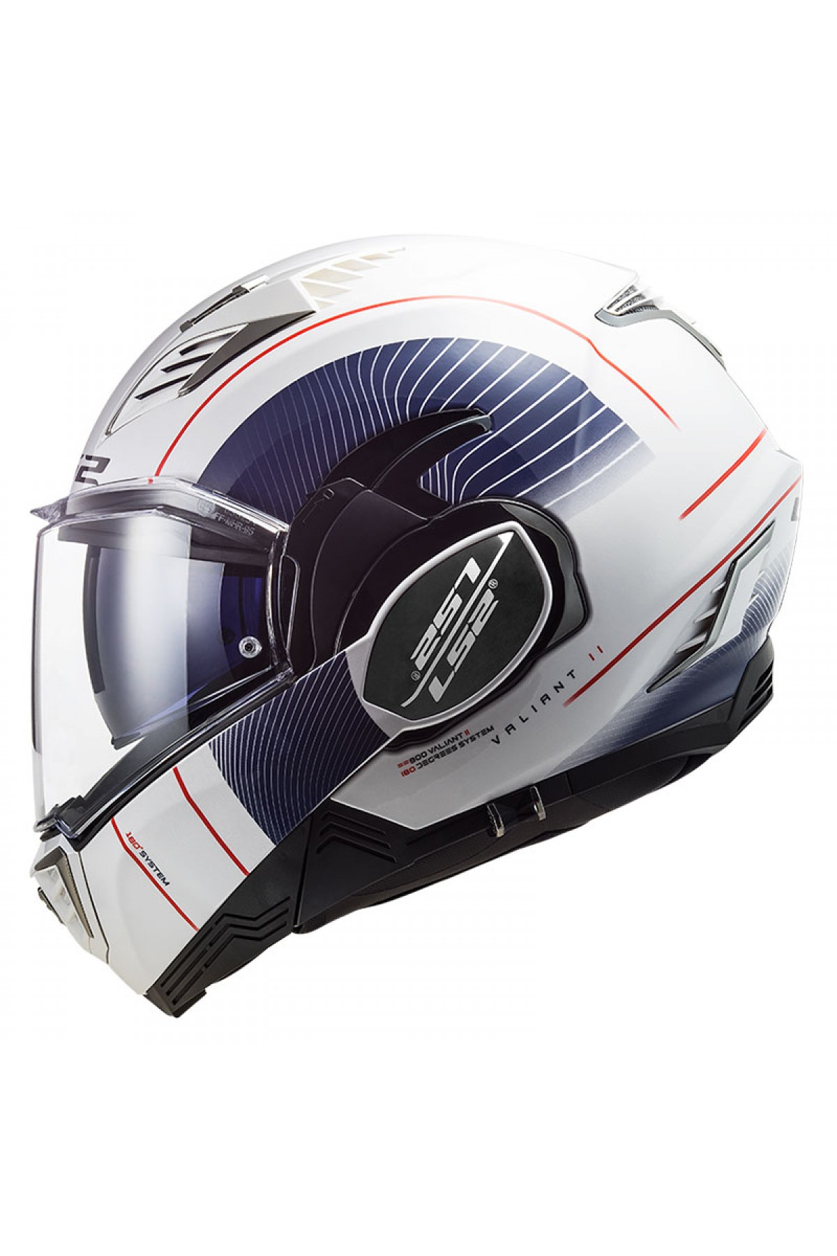 LS2 VALIANT 2 COOPER BEYAZ-MAVİ KASK