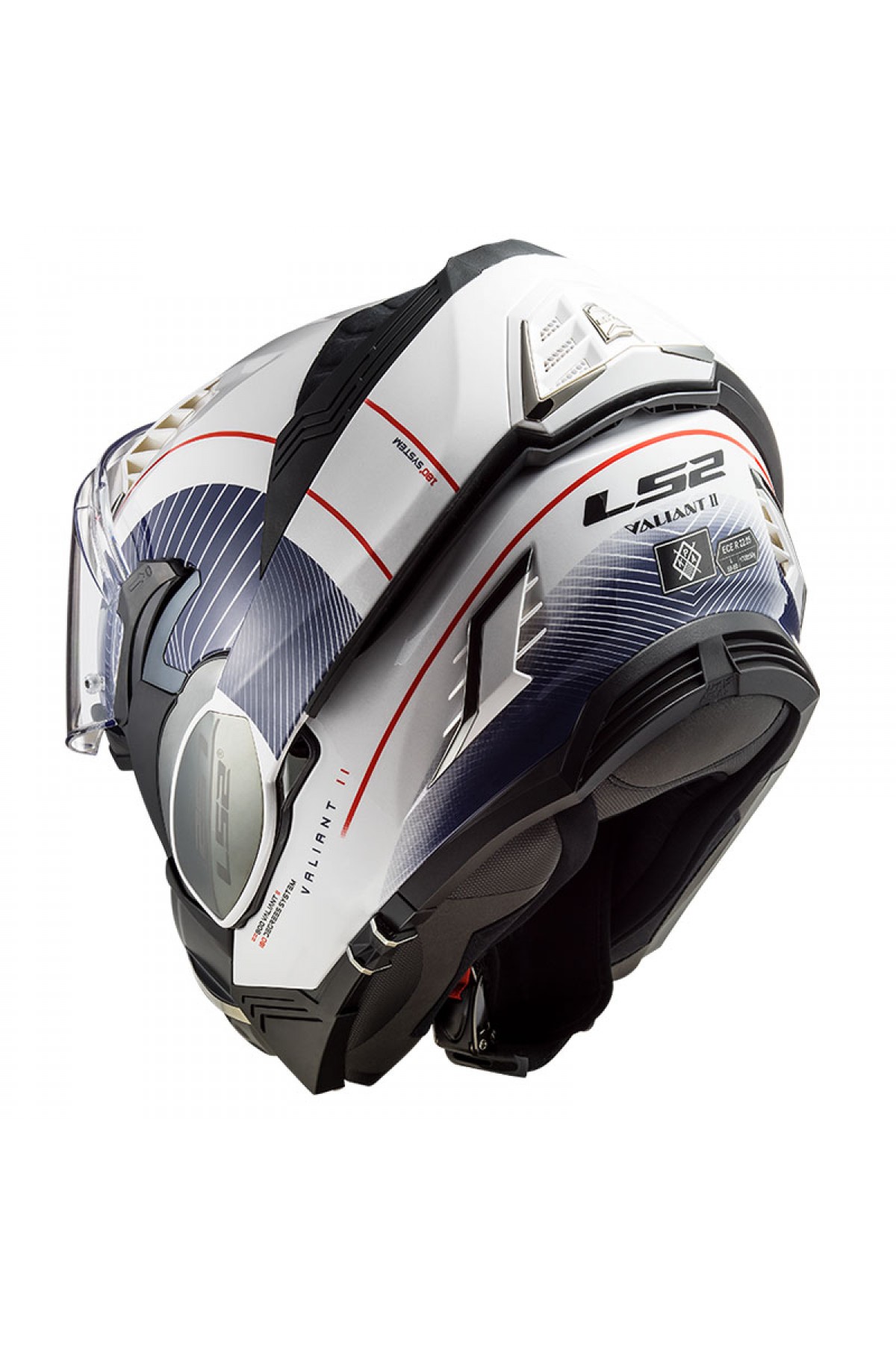 LS2 VALIANT 2 COOPER BEYAZ-MAVİ KASK