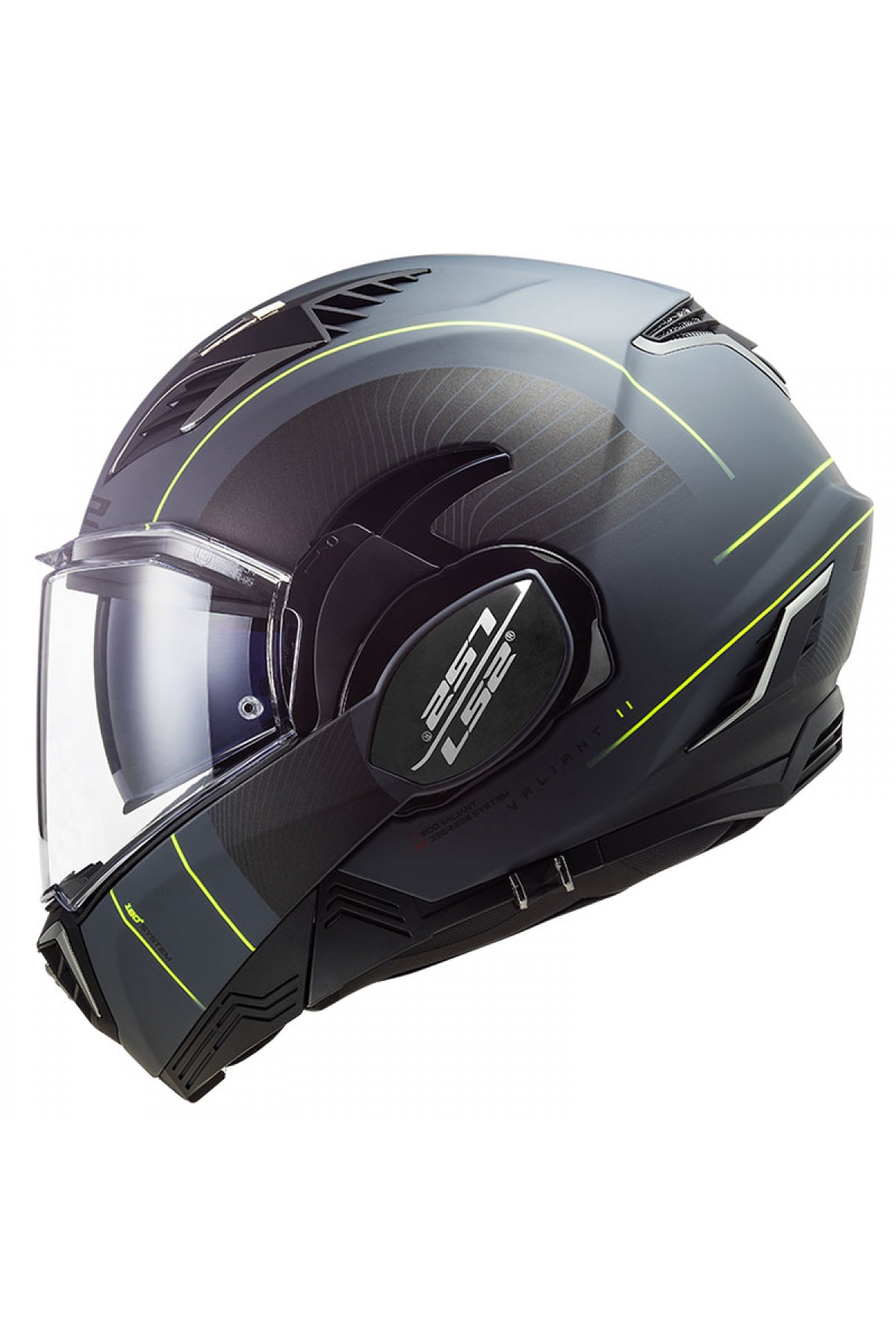 LS2 VALIANT 2 COOPER MAT TITANIUM-SİYAH KASK