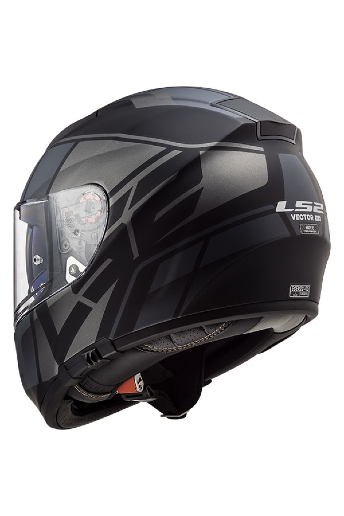 LS2 VECTOR KRIPTON MAT SİYAH-TITANIUM KASK