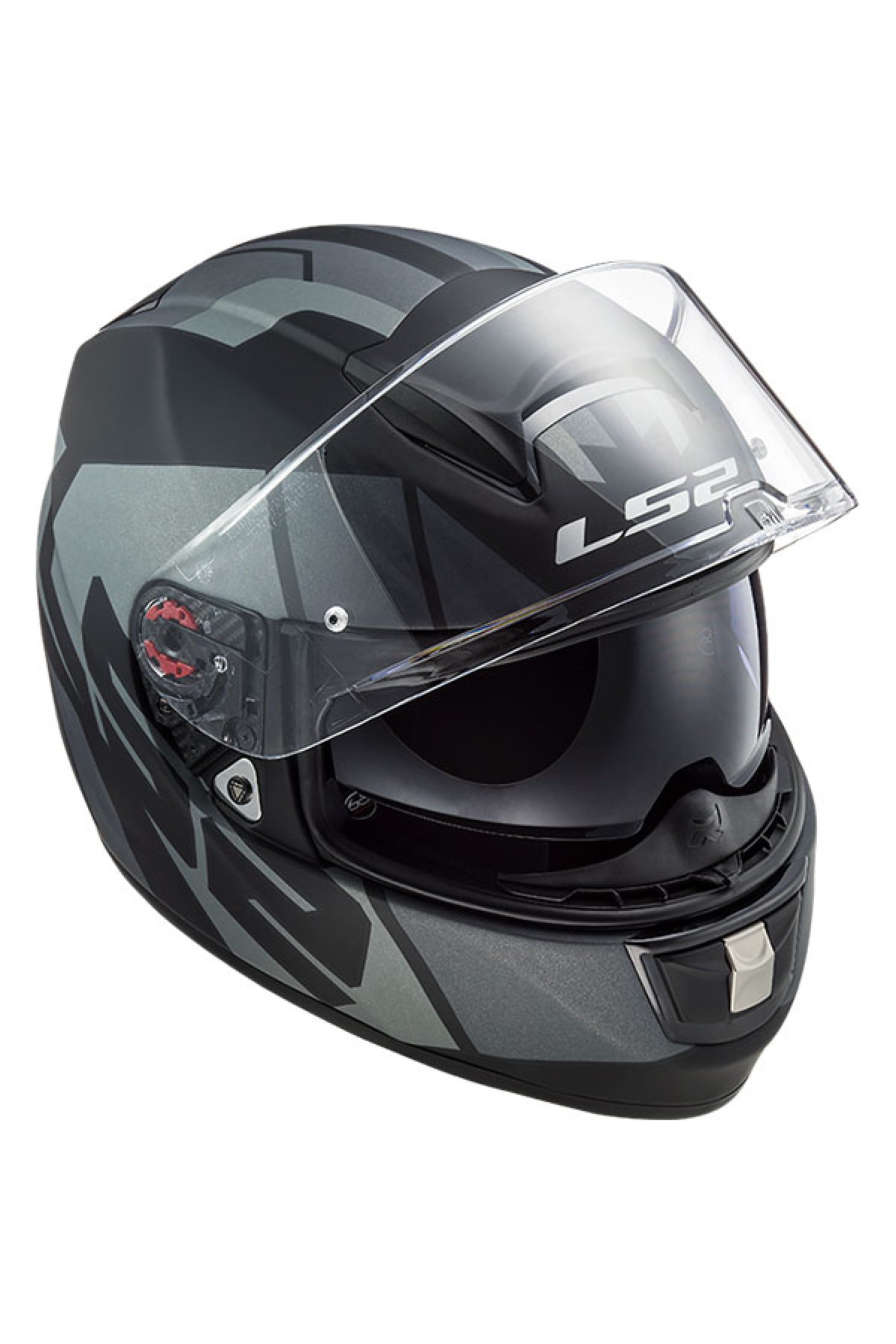 LS2 VECTOR KRIPTON MAT SİYAH-TITANIUM KASK